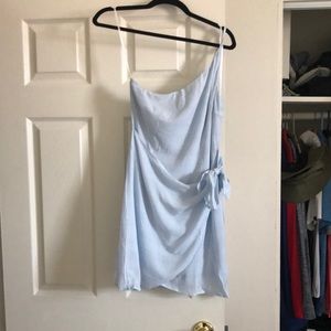 Hello Molly NWT One Shoulder Wrap Dress
